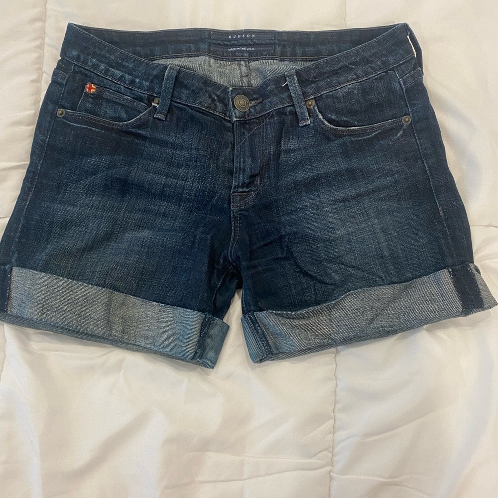Hudson roll cuff jean shorts